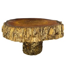 Unique Log Slab Pedestal
