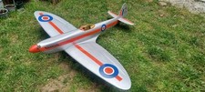 RC Supermarine Spitfire 63" Warbird with Laser 70 Four Stroke Engine 