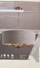 Next Brass Burford 6 Light Chandelier Ceiling Light - New