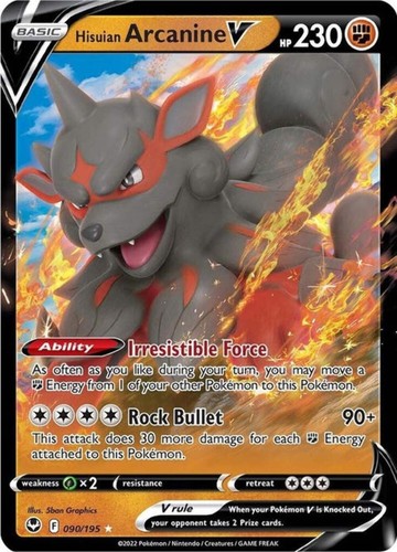 Hisuian arcanine - hisuian, (90)