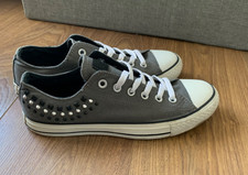 Converse all star women’s grey embellished shoes, pumps, trainers. Sz 7 /EU40