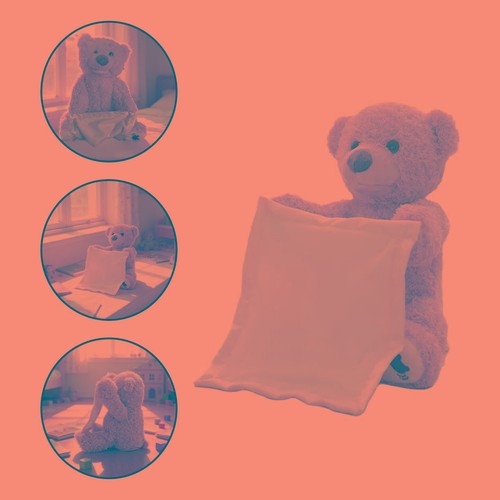 Peek boo teddy bear plush - bear,