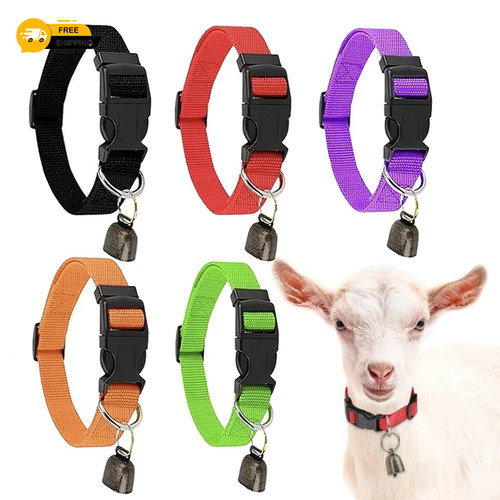 Goat collars with - collars, bells