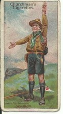 CIGARETTE CARDS-BOY SCOUTS 3rd Series-1916--1 card - no 23-brown back,Churchman