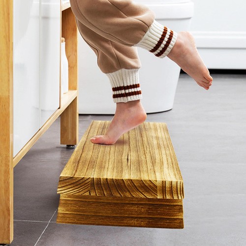 Wooden bedside step stool - wooden,