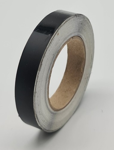 Trim strip 12mm black - strip, matt