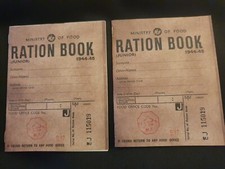 WW2 child's ration books x2