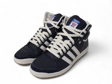 Men's ADIDAS Top Ten Hi Navy Leather Hi-Top Sneakers UK 8 EU 42 M35
