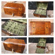 ANTIQUE 19c JEWELLERY BOX -