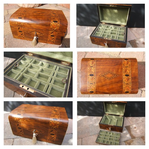Antique 19c jewellery box - box,