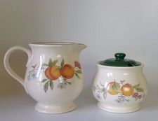 CLOVERLEAF PEACHES & CREAM 125mm JUG SUGAR - GOOD CONDITION