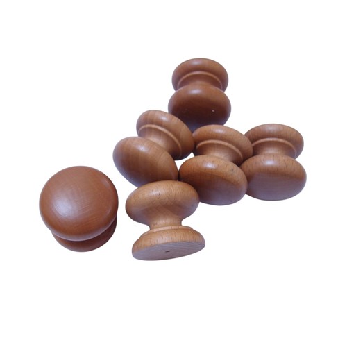 Round wooden handles - 6,