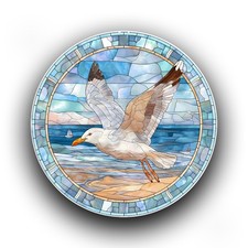 Seagull Coastal Bird Stained