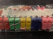 20  Assorted Colour Whistles