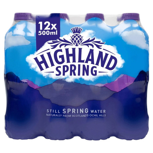 Highland spring still - still, water