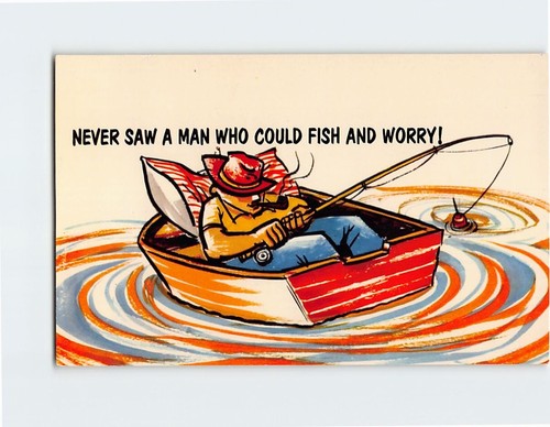 Postcard never saw man - a, who