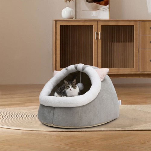 Warm cat house - bed, round
