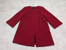 Zara Coat Womens M Red Smart