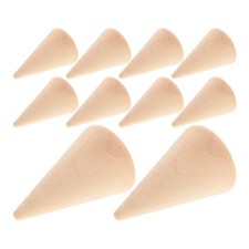 15Pcs Natural Wood Cone