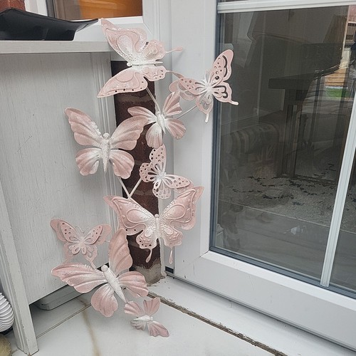 Metal butterfly art wall - metal,