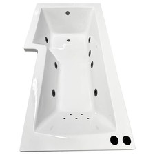 Black Whirlpool Showerbath L