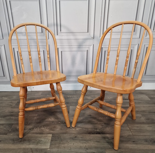 Pair vintage windsor - pair, chairs