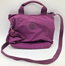 Kipling Plum Colour Cross Body Shoulder Bag with Monkey Key Ring