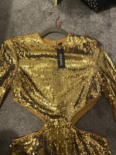 Asos bnwt gold sequin cut - bnwt,