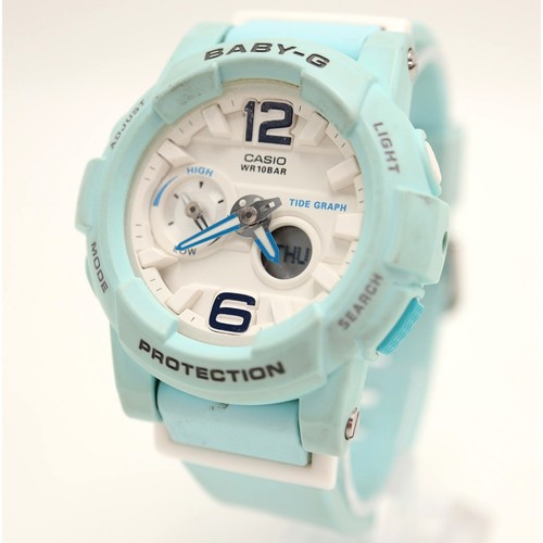 Casio baby blue white - baby, g