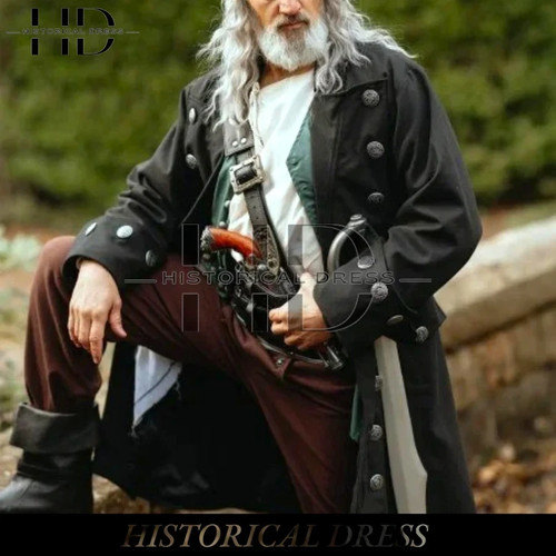 Black pirate captain - black,