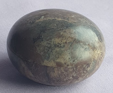 Vintage Soapstone Trinket Box & Lid - Made in India #95