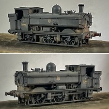 Boxed Bachmann BR Black Class 57xx 0-6-0 Pannier tank 5766 WEATHERED LOOK 32-214