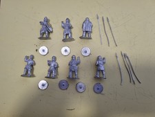 7x 28mm Metal Figures Late Saxon Warriors  for Hail Ceasar Footsore Miniatures