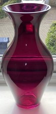 Beautiful Large Plum Urn Glass