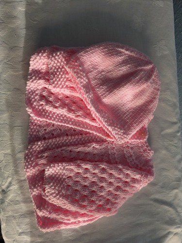 Hand knitted baby matinee - knitted,
