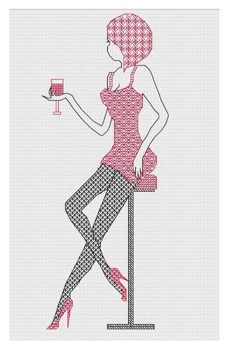 Blackwork embroidery kit - blackwork,