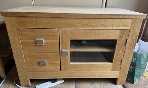 Solid oak stand - oak, tv
