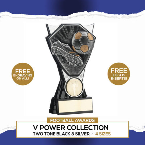 Football trophy personalised - football,