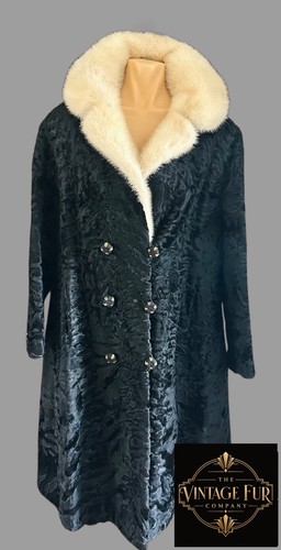 Vintage black astrakhan - vintage,