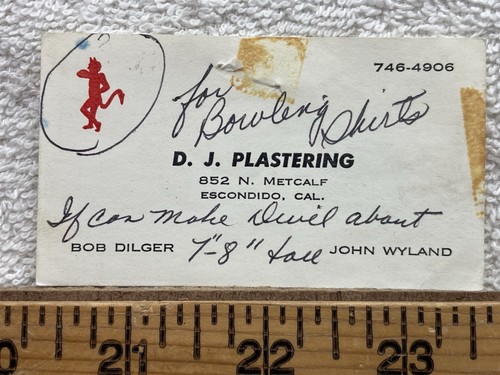 Vintage business card - vintage, d.j