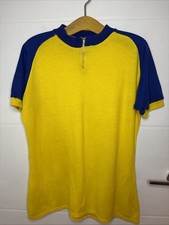 Vintage Wool mix Cycling Jersey size M-L , retro mens sports top 
