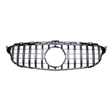 FOR MERCEDES C CLASS W205 C205 C200 C220 GT STYLE GRILLE GLOSS BLACK