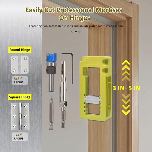 Door hinge routing jig stable - door,