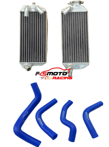 Alu radiator blue hose - radiator, +