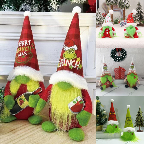 28cm grinch christmas gonk - christmas,