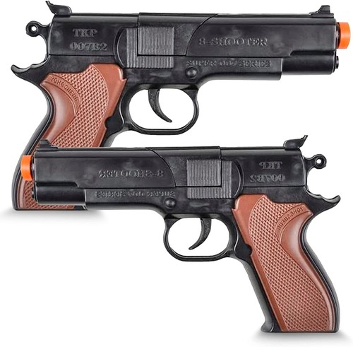Plastic cap pistol toy - toy, gun