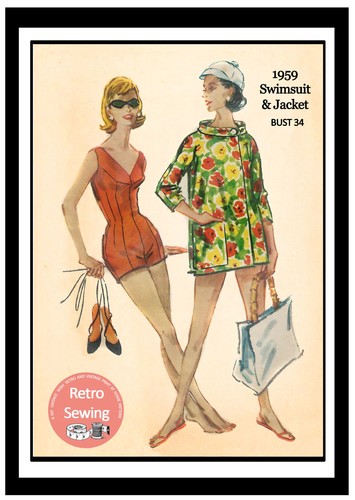 1950s bathing play - play, suit