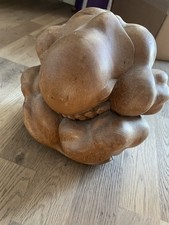 Hand Carved Wooden Crying