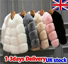 UK Kids Girls Baby Faux Rabbit
