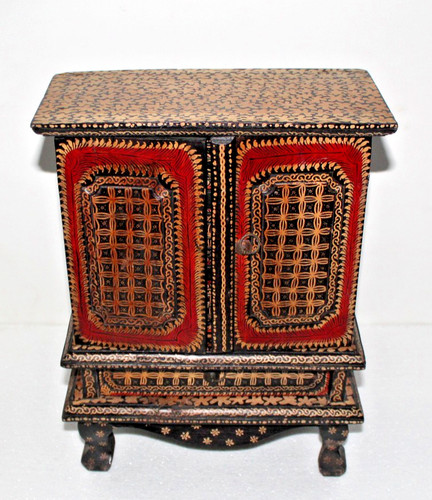 Vintage hand painted wooden - hand,